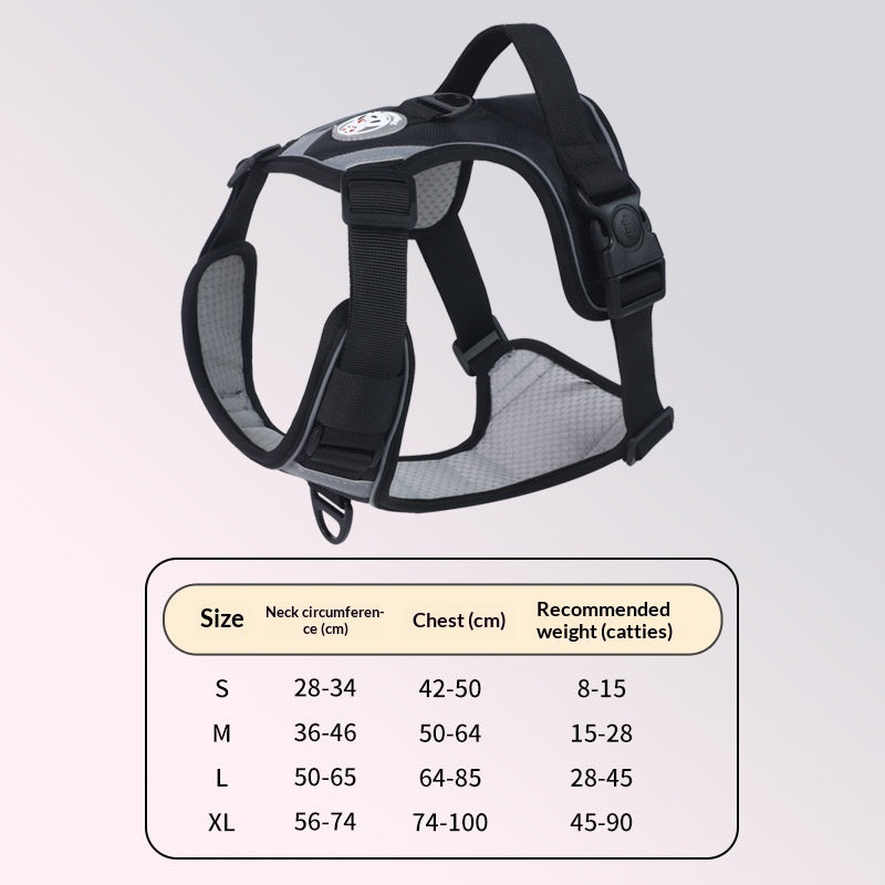Dog Harness - Large Chest Style with Leash - Purrfect Pet Haven