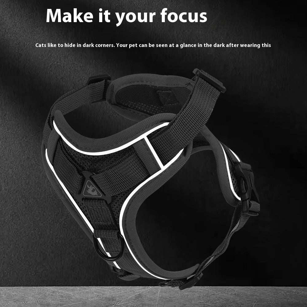 Fully Adjustable Cat Vest Pet Harness with Matching Leash - Purrfect Pet Haven