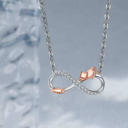 Special-interest Design Infinite Symbol Pendant Cat Necklace Gift - Purrfect Pet Haven