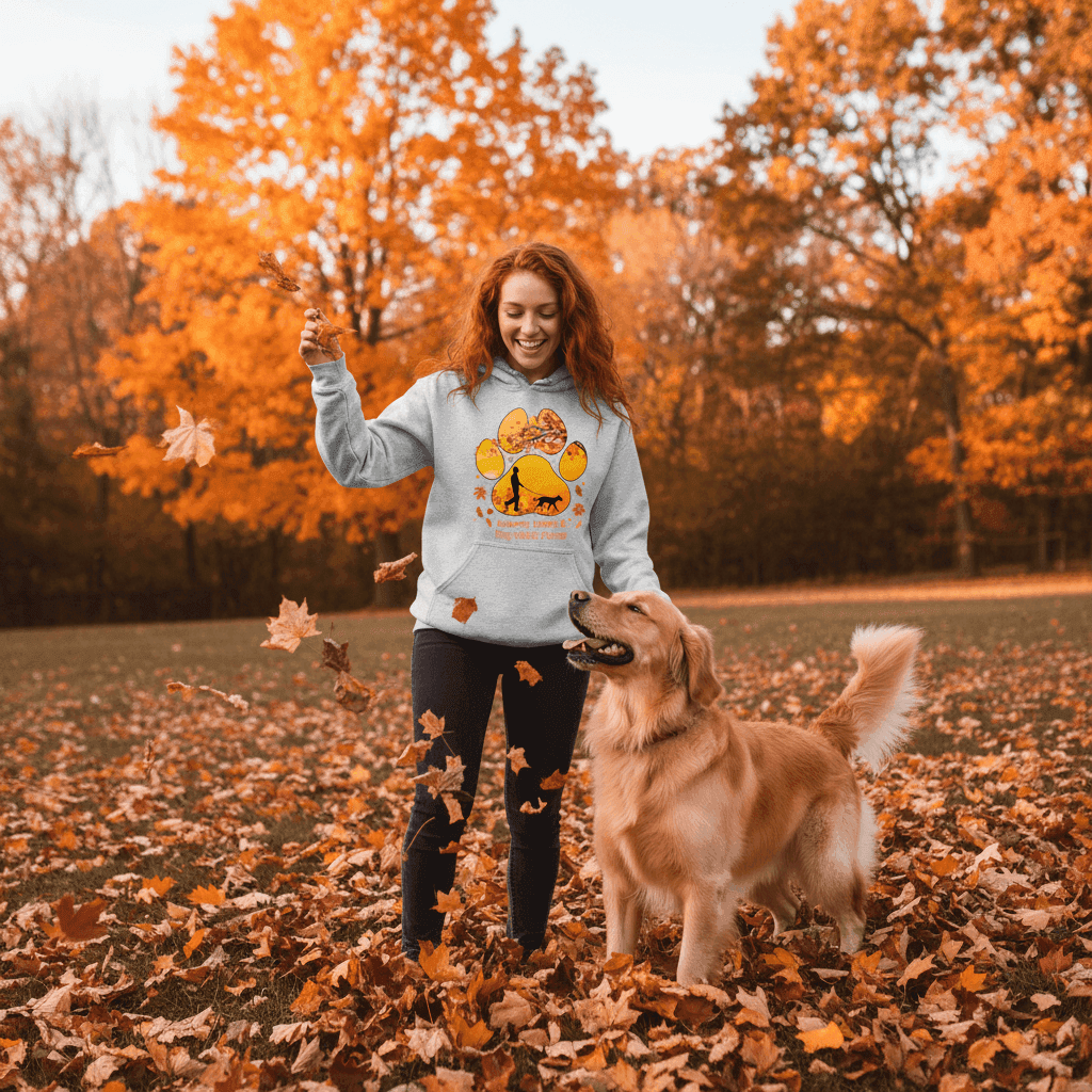 Autumn Leaves Dog Hoodie - Cozy Fall Pet Lover Sweatshirt - Purrfect Pet Haven