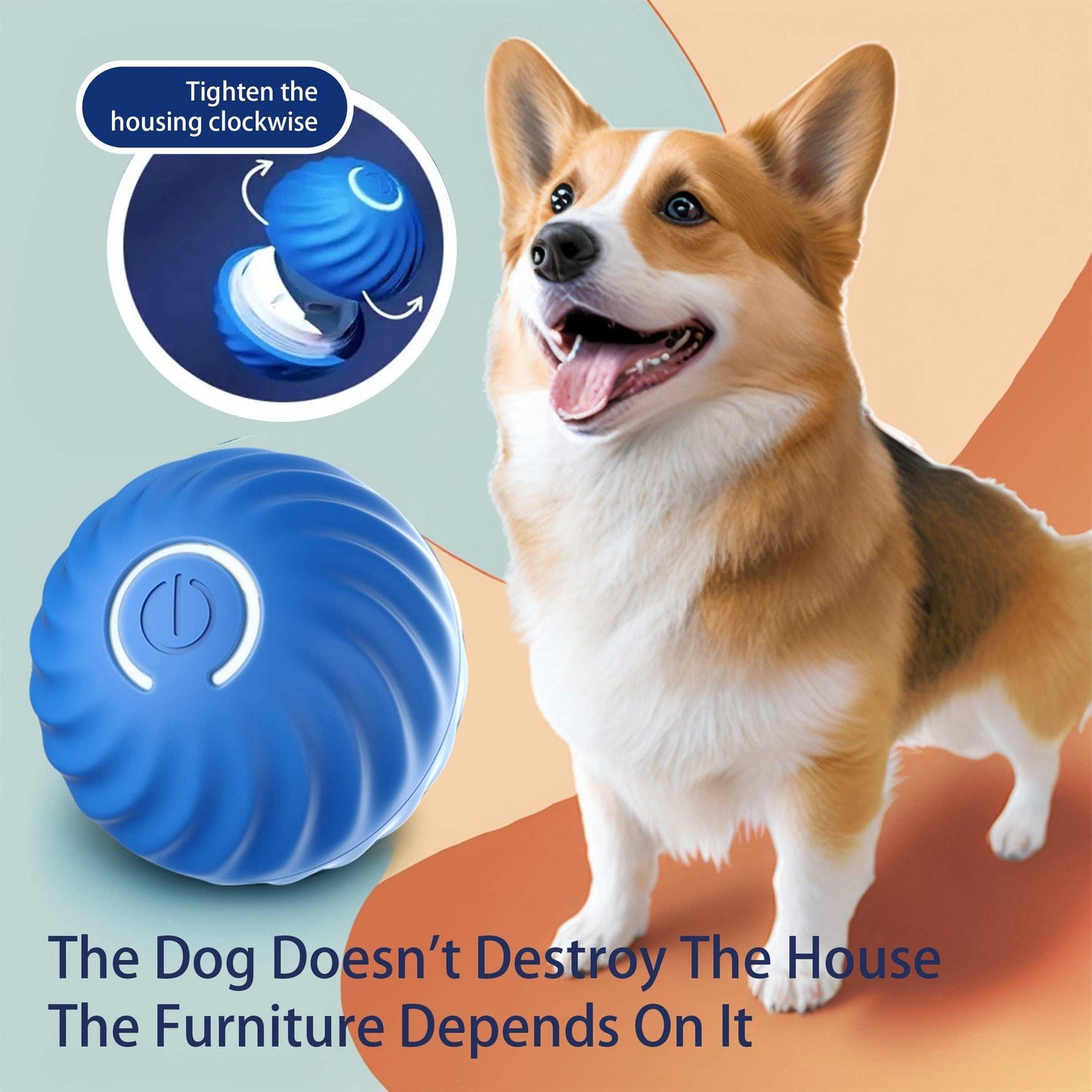 Smart Interactive Bouncing Ball Dog Toy - Purrfect Pet Haven