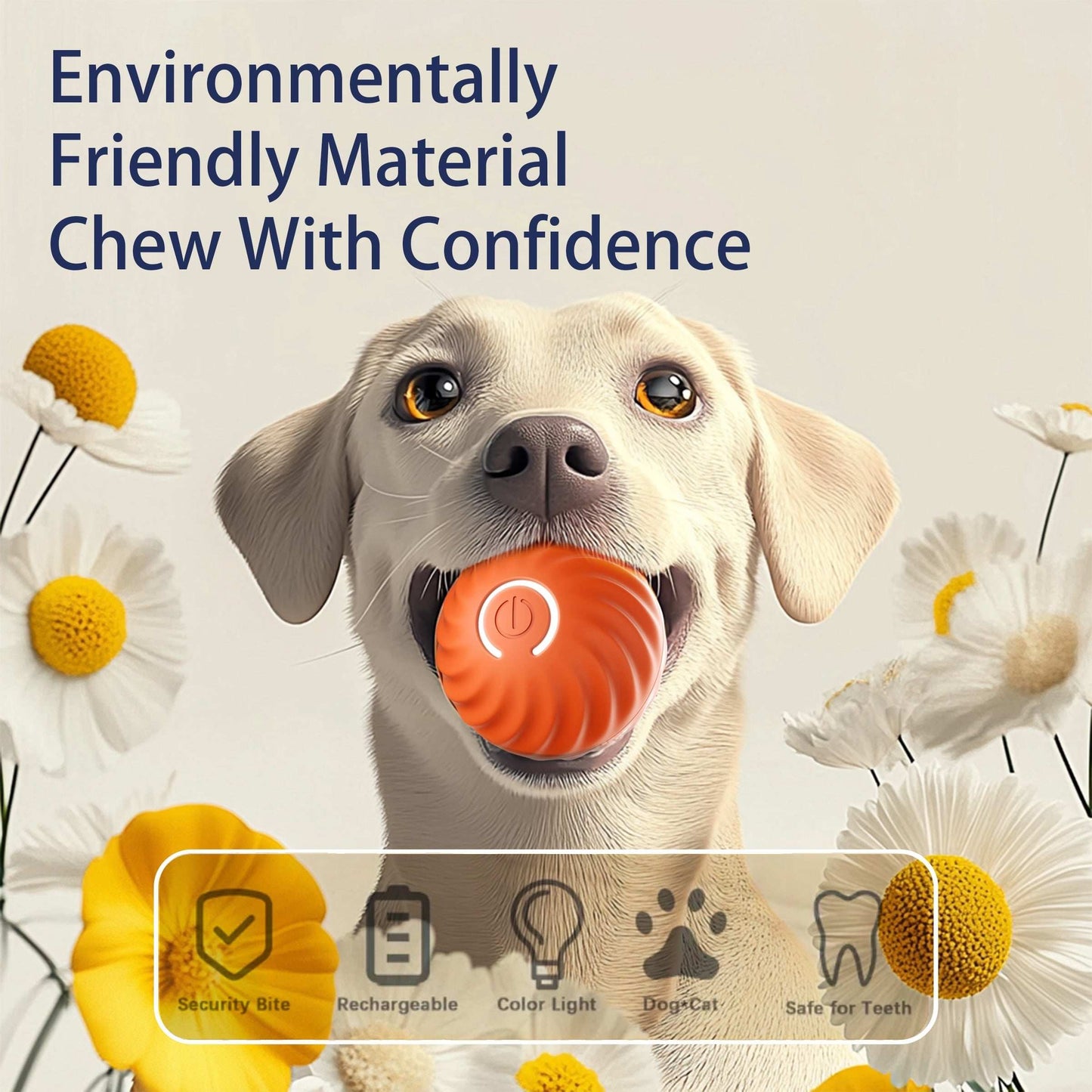 Smart Interactive Bouncing Ball Dog Toy - Purrfect Pet Haven