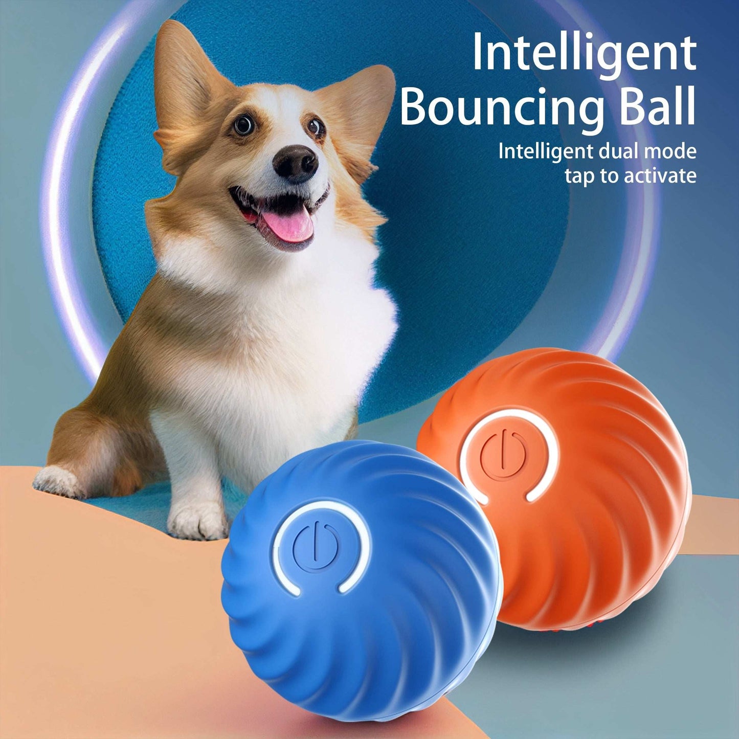 Smart Interactive Bouncing Ball Dog Toy - Purrfect Pet Haven