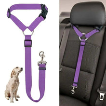 Adjustable Harness Solid Two-in-one Car BackSeat Pet Safety Belt Lead Leash - Purrfect Pet Haven