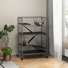 5-Tier Ferret Cage - 50" Tall with Rolling Wheels - Purrfect Pet Haven