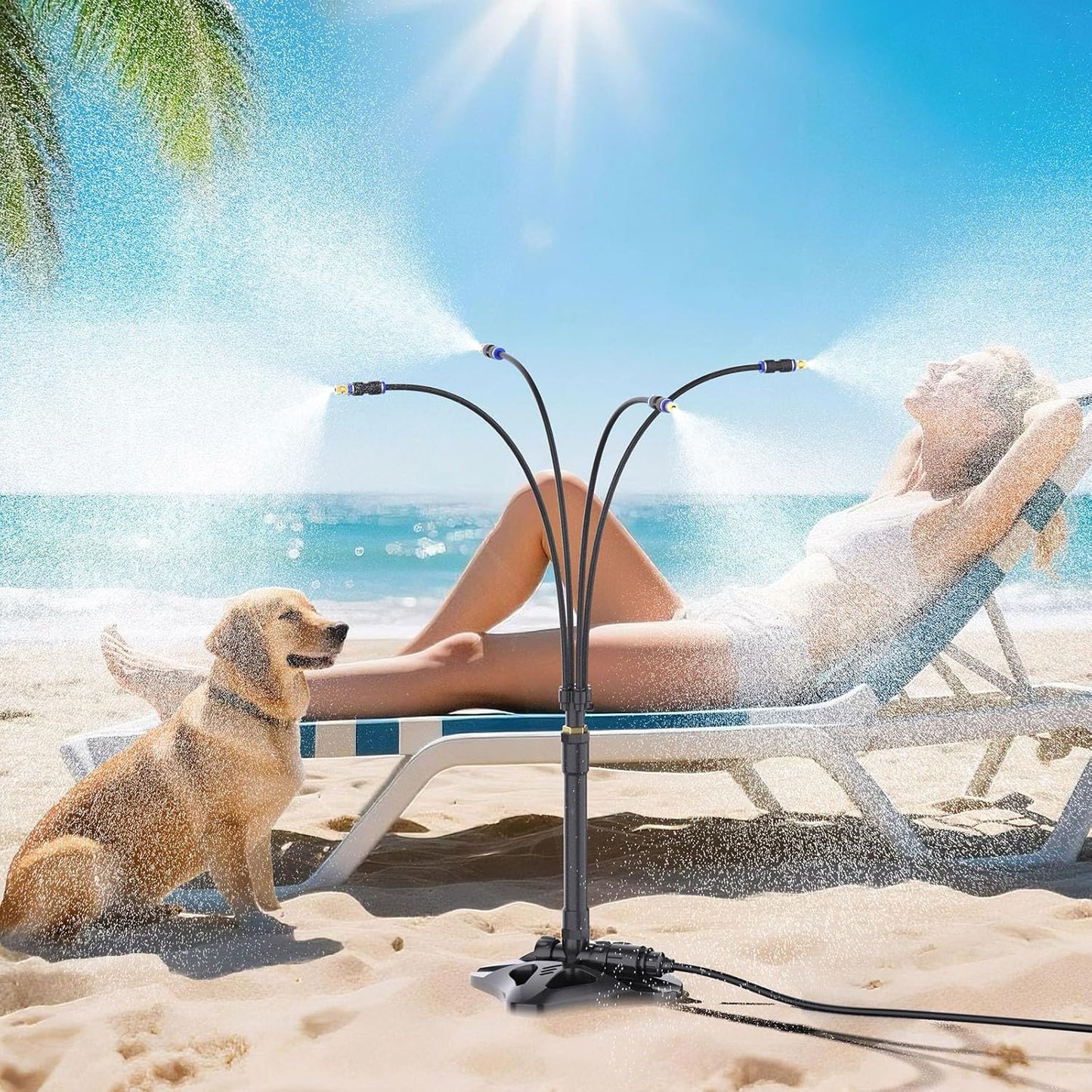 Cool Pup Misting System - Dog Cooling 8M Outdoor 75°F - Purrfect Pet Haven