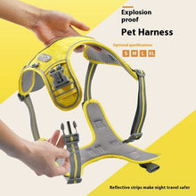 Traction Strap Shock Absorption Comfortable Night Vision Reflective Pet Harness - Purrfect Pet Haven