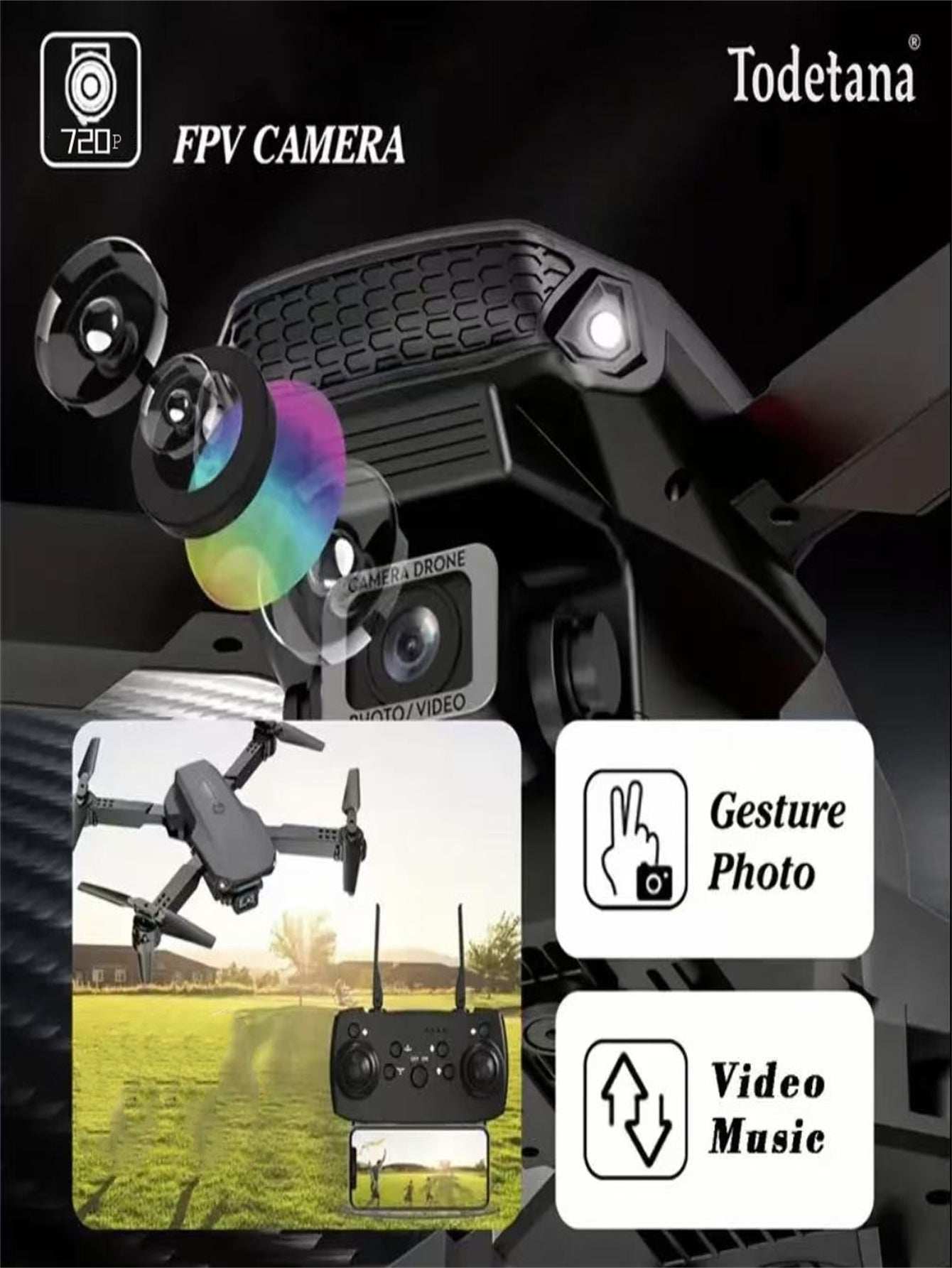 E88 Smart Pet Photography Drone - Foldable RC Camera Drone - Purrfect Pet Haven