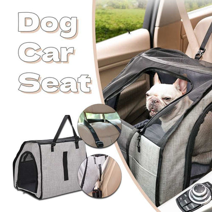 Portable Foldable Car Pet Cage - Waterproof Dog Travel Seat - Purrfect Pet Haven