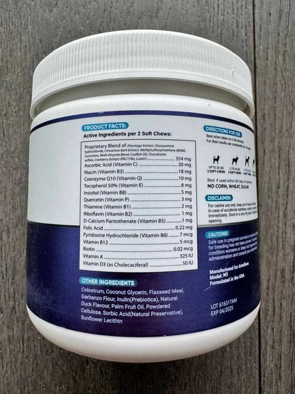 Dog Multivitamin Chewable With Glucosamine 20 In 1 Dog Vitamins And Supplements Senior & Puppy Multivitamin For Dogs Pet Joint Support Health Immunity Mobility Gut Skin 120 Chews - Purrfect Pet Haven