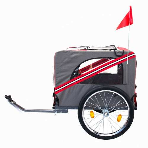 Outdoor Heavy Duty Foldable Utility Pet Stroller Dog Carriers Bicycle Trailer - Purrfect Pet Haven
