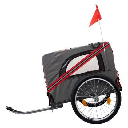 Outdoor Heavy Duty Foldable Utility Pet Stroller Dog Carriers Bicycle Trailer - Purrfect Pet Haven