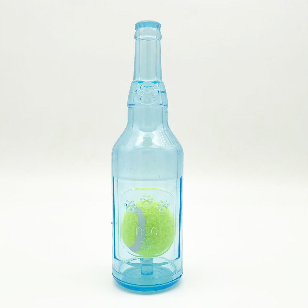 Dog Toy - Water Bottle Squeaky Chew - Purrfect Pet Haven