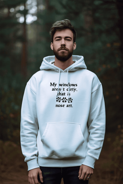 Window Nose Art Hoodie Sweatshirt - Pet Parent Comfort - Purrfect Pet Haven