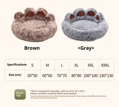 Pet Bed - Round Plush Thickened for Dogs & Cats - Purrfect Pet Haven