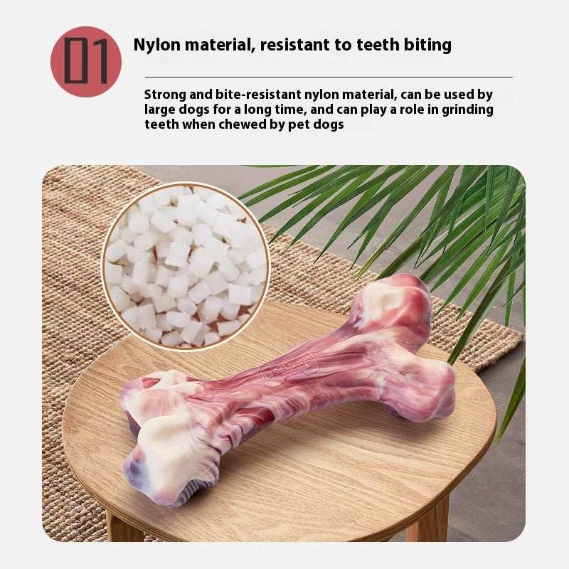 Bite-Resistant Dog Chew Toy - Medium Large Dogs Beef Flavor Dental Health - Purrfect Pet Haven