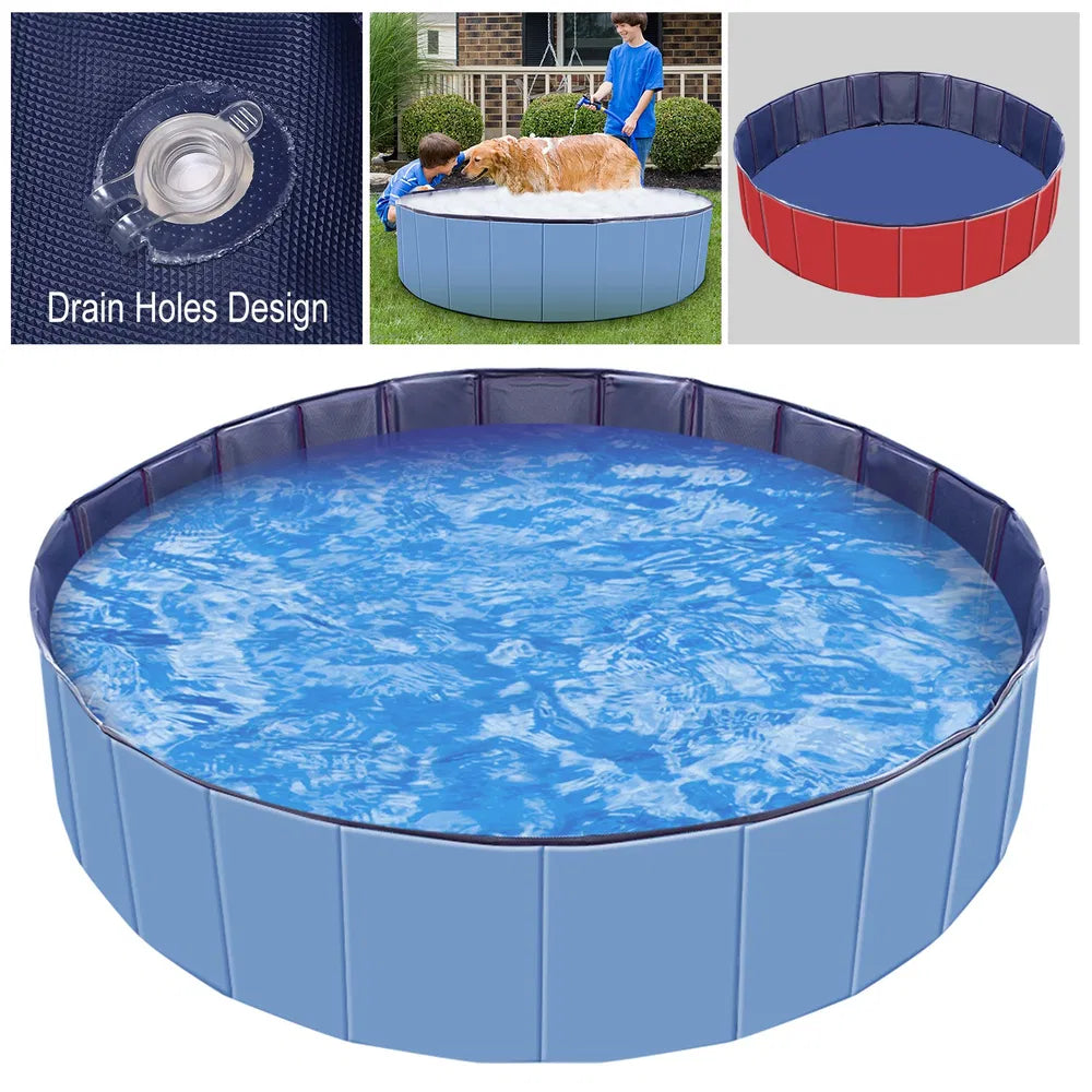 Foldable Dog Pool - Pet Swimming & Bathing Tub - Purrfect Pet Haven
