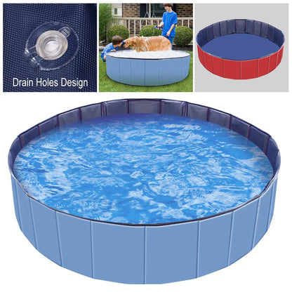 Foldable Dog Pool - Pet Swimming & Bathing Tub - Purrfect Pet Haven