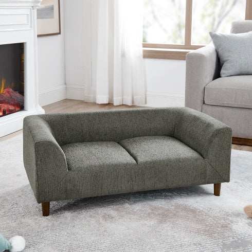 Pet Sofa With Backrest And Armrests, Modern Rectangular Pet Sofa Suitable For Medium And Large Dogs, Soft Cushion Comfortable Dog Sofa - Purrfect Pet Haven