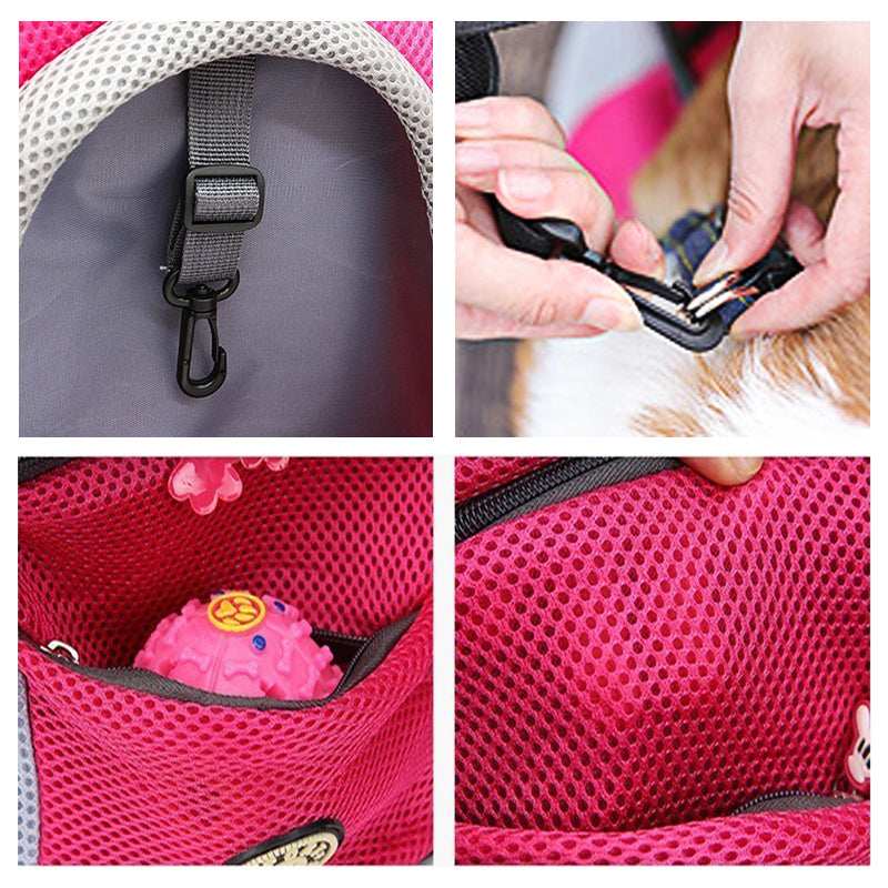 Double Shoulder Portable Travel Backpack Pet Carrier Bag - Purrfect Pet Haven