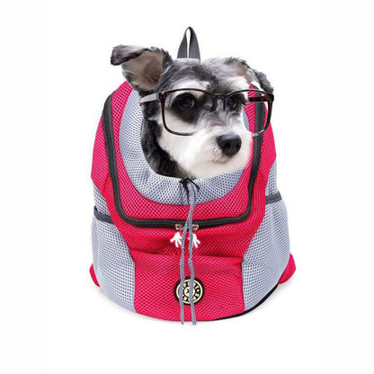 Double Shoulder Portable Travel Backpack Pet Carrier Bag - Purrfect Pet Haven