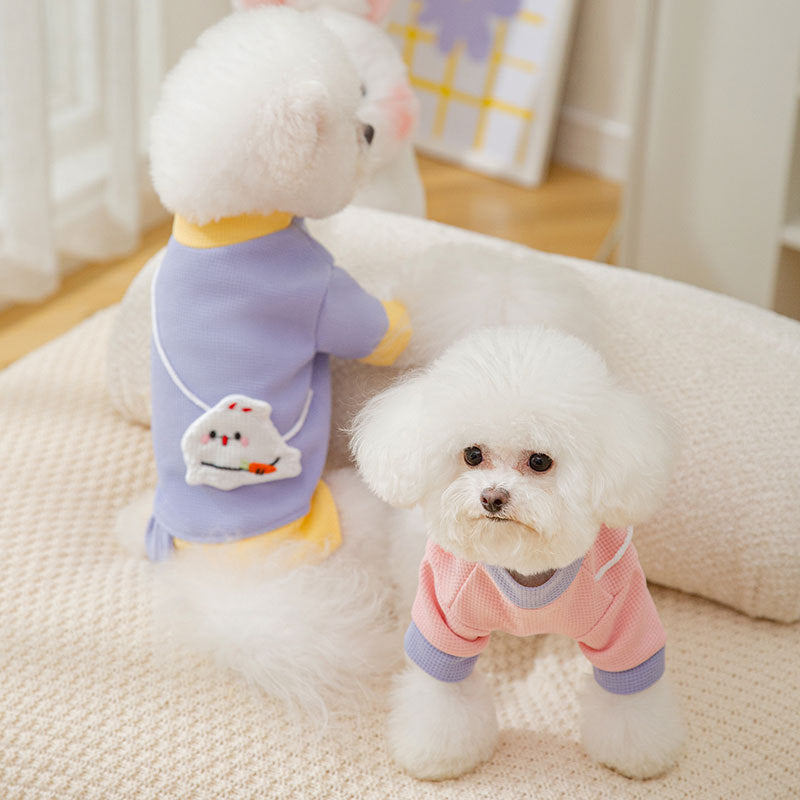 Cartoon Bear Sweatshirt - Lightweight Pet Coat - Purrfect Pet Haven