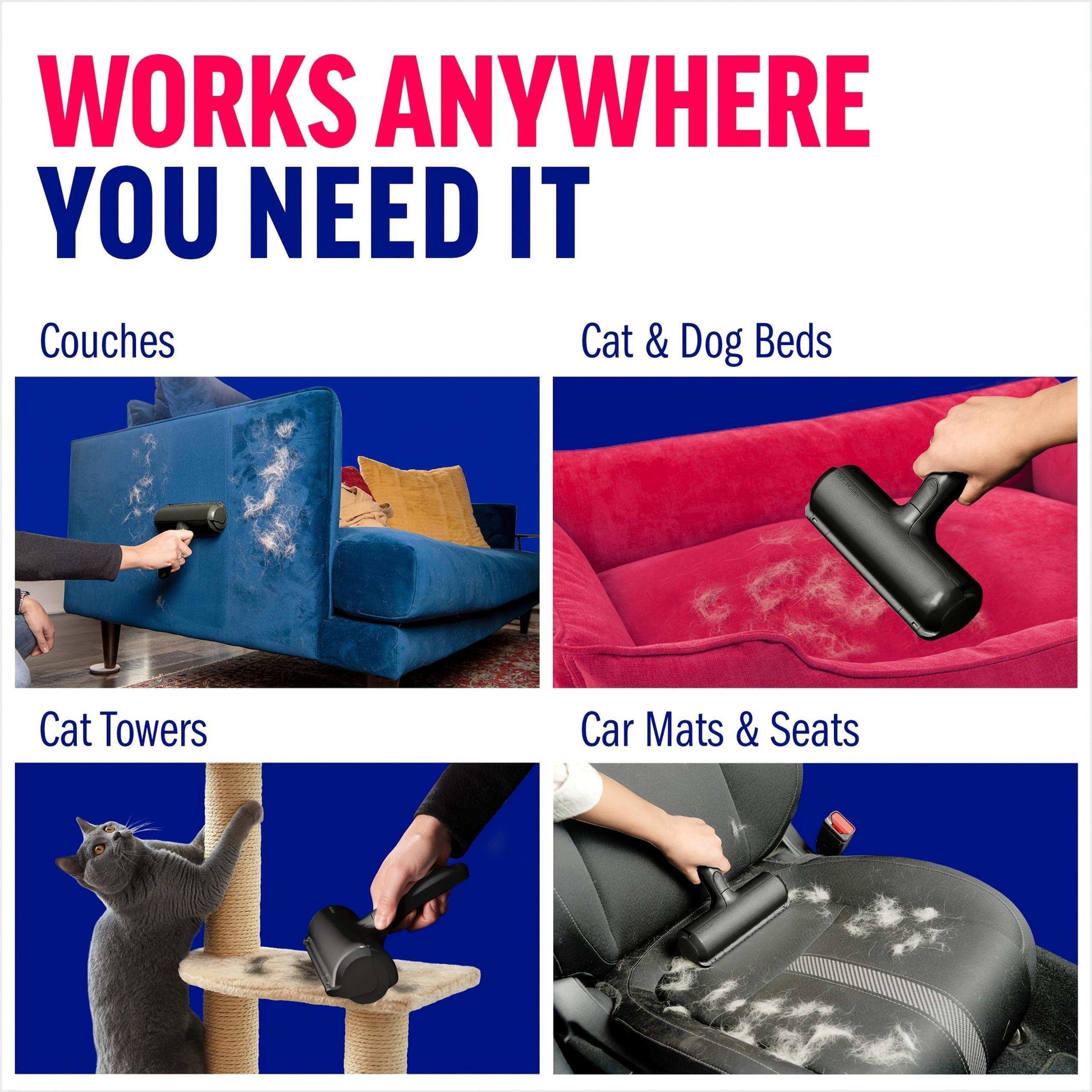 Furniture Pet Hair Remover With Reusable Sticky Applicator - Purrfect Pet Haven