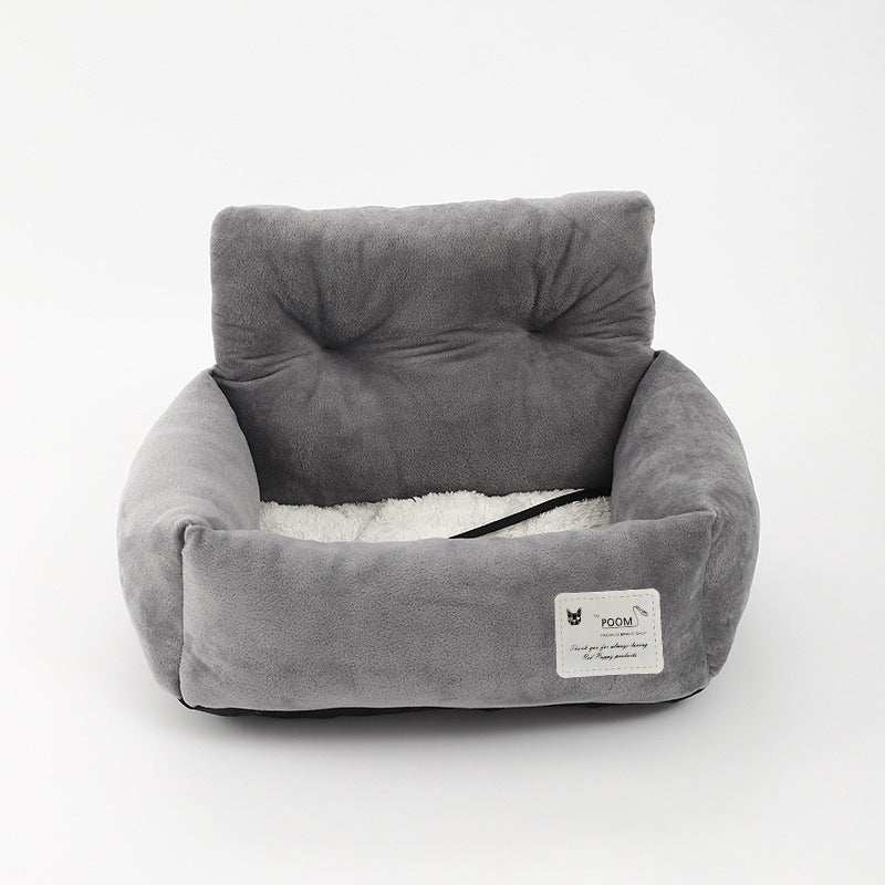 Soft Plush Nest Pet Bed Car Seat - Secure Your Pet - Purrfect Pet Haven
