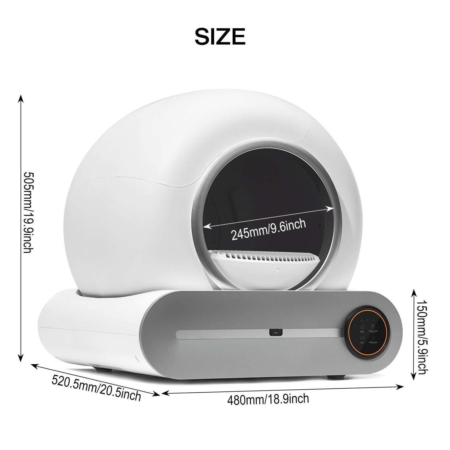 Self-cleaning Litter Box, Automatic Scooping And Deodorization, App Control Supports 2.4G WiFi, Intelligent Automatic Litter Box With Padding - Purrfect Pet Haven
