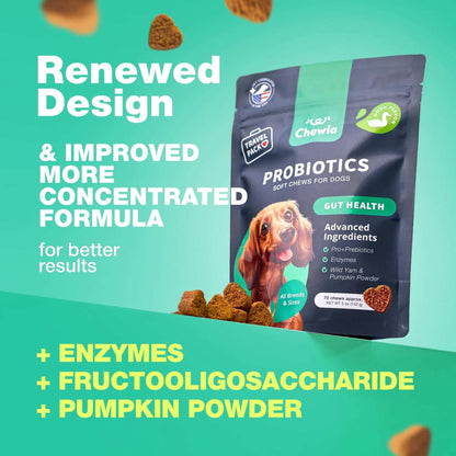 70 Probiotic Chews Support Gut Health, Yeast Balance, Itchy Skin and Allergies For Dogs - Purrfect Pet Haven