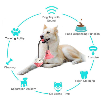 Interactive Suction Cup Tug Toy - Treat Dispensing Chew Toy for Aggressive Chewers - Purrfect Pet Haven