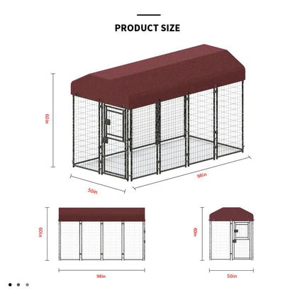 12 Piece Square Tube Wire Running Cage - Black Single Door Playpen - Purrfect Pet Haven