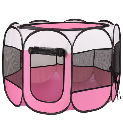 Portable Foldable Pet Tent - 8-Panel Exercise Pen - Purrfect Pet Haven