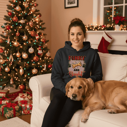 Furry and Bright Holiday Hoodie for Pet Lovers - Cozy Gift - Purrfect Pet Haven