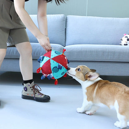 Dog Soccer Ball - Interactive Tug Toy with Straps - Purrfect Pet Haven