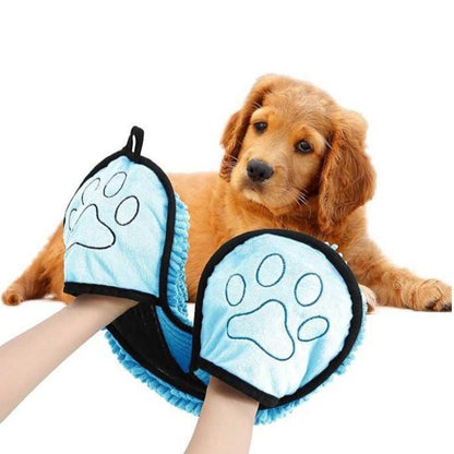 Specially Designed  Pet Bath Towel Quickly Absorbs Water - Dogs or Cats - Purrfect Pet Haven