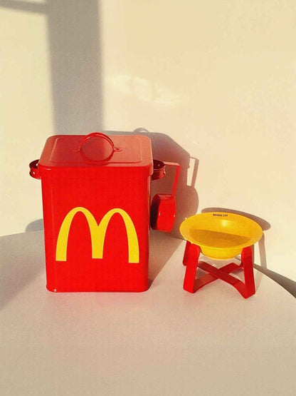 McDonald's Style Pet Food Storage Container - Bowl Sets