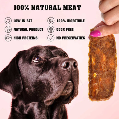 Chicken Jerky Dog Treats 1.5 Lb Human Grade Pet Snacks Grain Free Organic Meat All Natural High Protein Dried Strips Best Chews For Training Small & Large Dogs - Purrfect Pet Haven