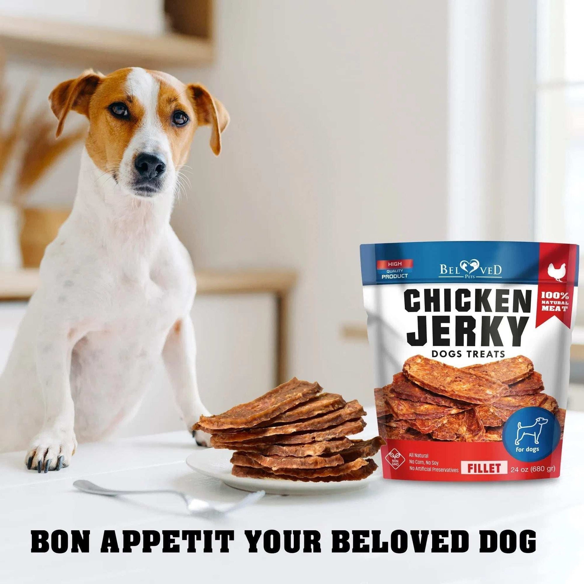 Chicken Jerky Dog Treats 1.5 Lb Human Grade Pet Snacks Grain Free Organic Meat All Natural High Protein Dried Strips Best Chews For Training Small & Large Dogs - Purrfect Pet Haven