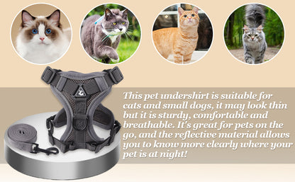 Anti-Escape Cat Harness - Breathable Mesh Leash Set - Purrfect Pet Haven
