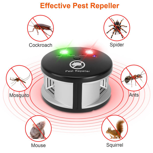 Ultrasonic Pest Repellent - 4 Modes for 3229 Sq Ft - Purrfect Pet Haven