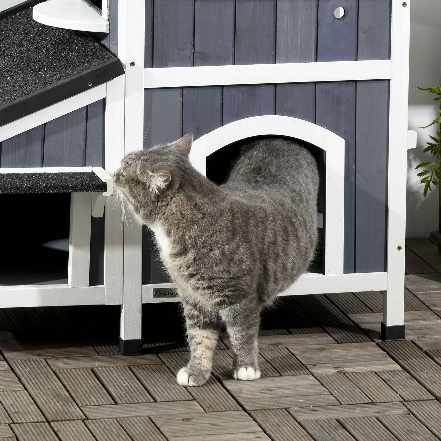 Outdoor Cat House Two-Story - Weather-Resistant Shelter