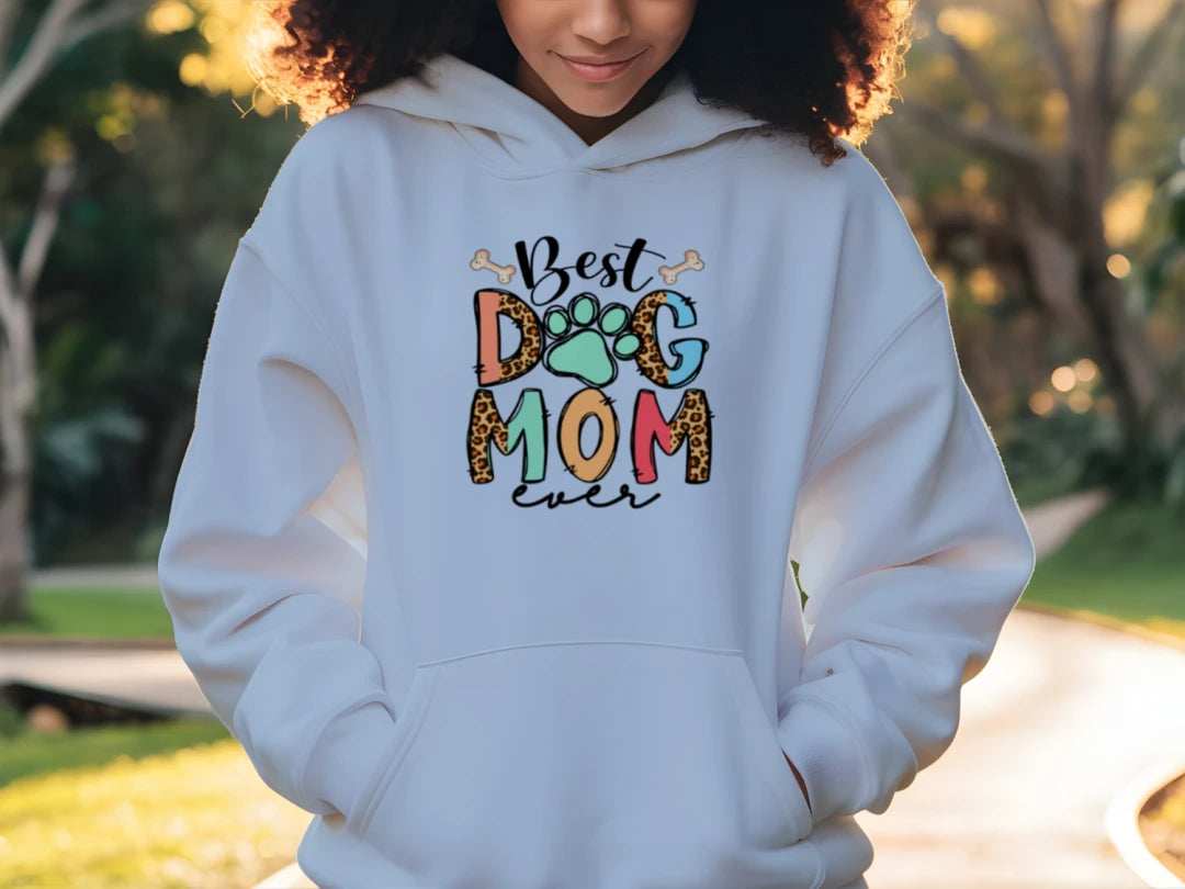 Best Dog Mom Ever Hoodie - Premium Dog Lover Sweatshirt for Proud Pet Parents - Purrfect Pet Haven