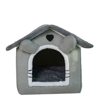 Cute House Type Cathouse Doghouse - Removable Washable Pet Bed - Purrfect Pet Haven
