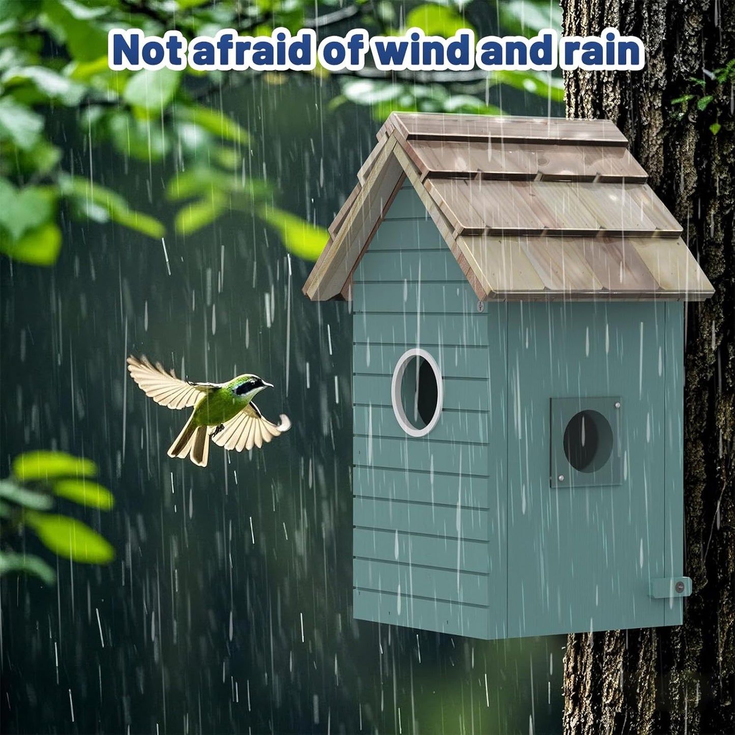 BirdNest AI House - Smart Camera 3MP 10K Species ID - Purrfect Pet Haven