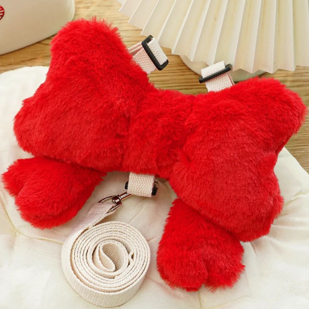Bow Backpack Harness - Cute Pet Chest Strap Leash Set - Purrfect Pet Haven