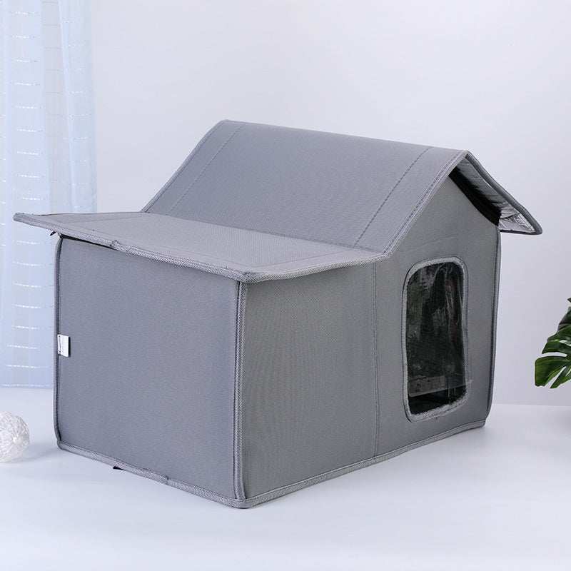 Rainproof And Windproof Portable Outdoor Cat House - Purrfect Pet Haven