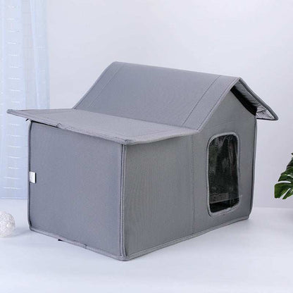 Rainproof And Windproof Portable Outdoor Cat House - Purrfect Pet Haven