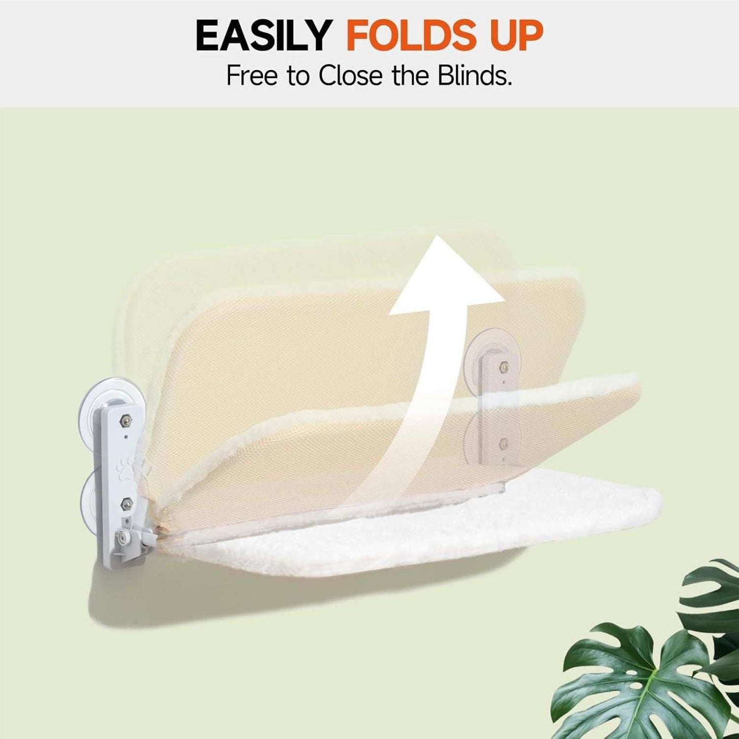 Large White Window Seat Cat Window Perch - Foldable Steel Frame Hammock with Removable Mat For Indoor Cats - Purrfect Pet Haven