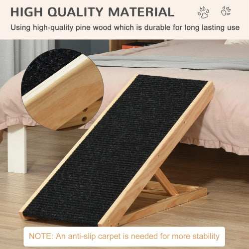 Elevated Pet Ramp - Height Adjustable Foldable - Purrfect Pet Haven